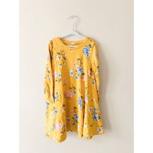 Floral Yellow Swing Dress (5T)